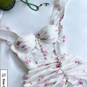 ADEIRLINA only worn ONCE floral midi (sold out) size small.